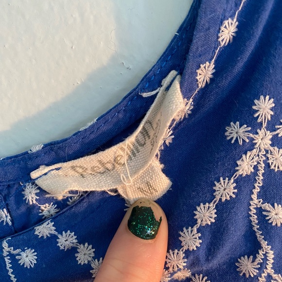 Blue Boho Blouse - Picture 3 of 3